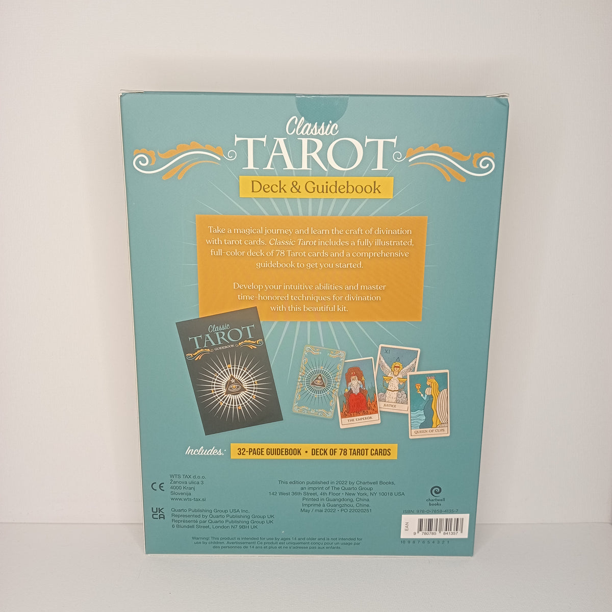 Classic Tarot Kit (Guidebook & 78-Card Deck)
