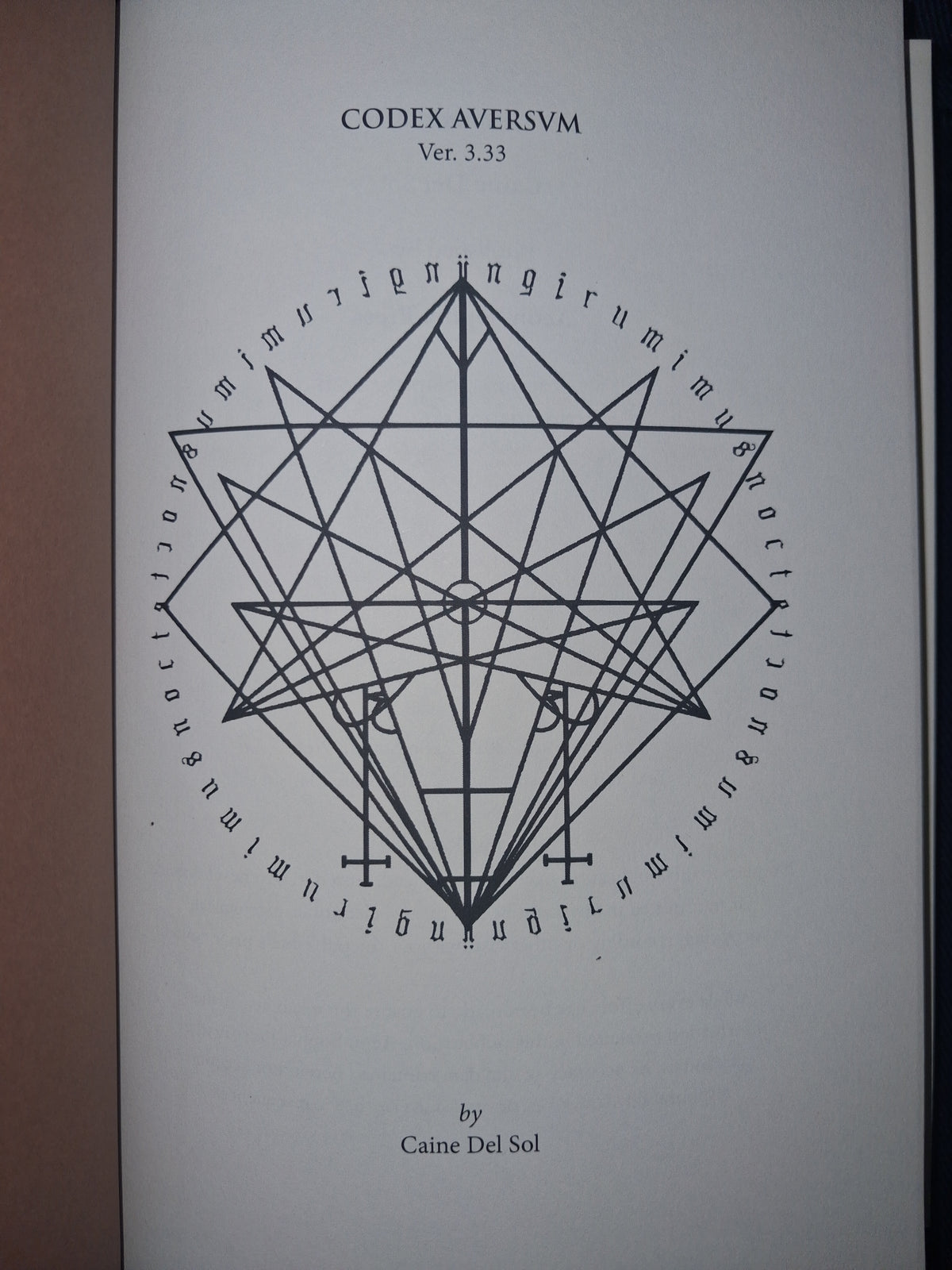 Codex Aversum (Devotee Edition) by Caine Del Sol – Occult Grimoire