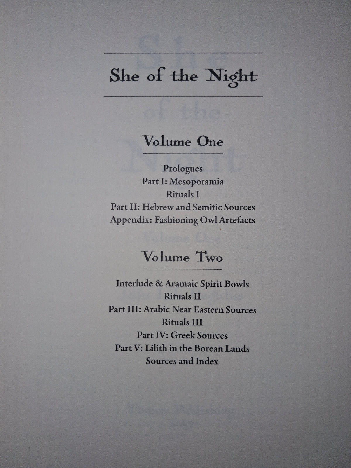 She of the Night (Second Edition)