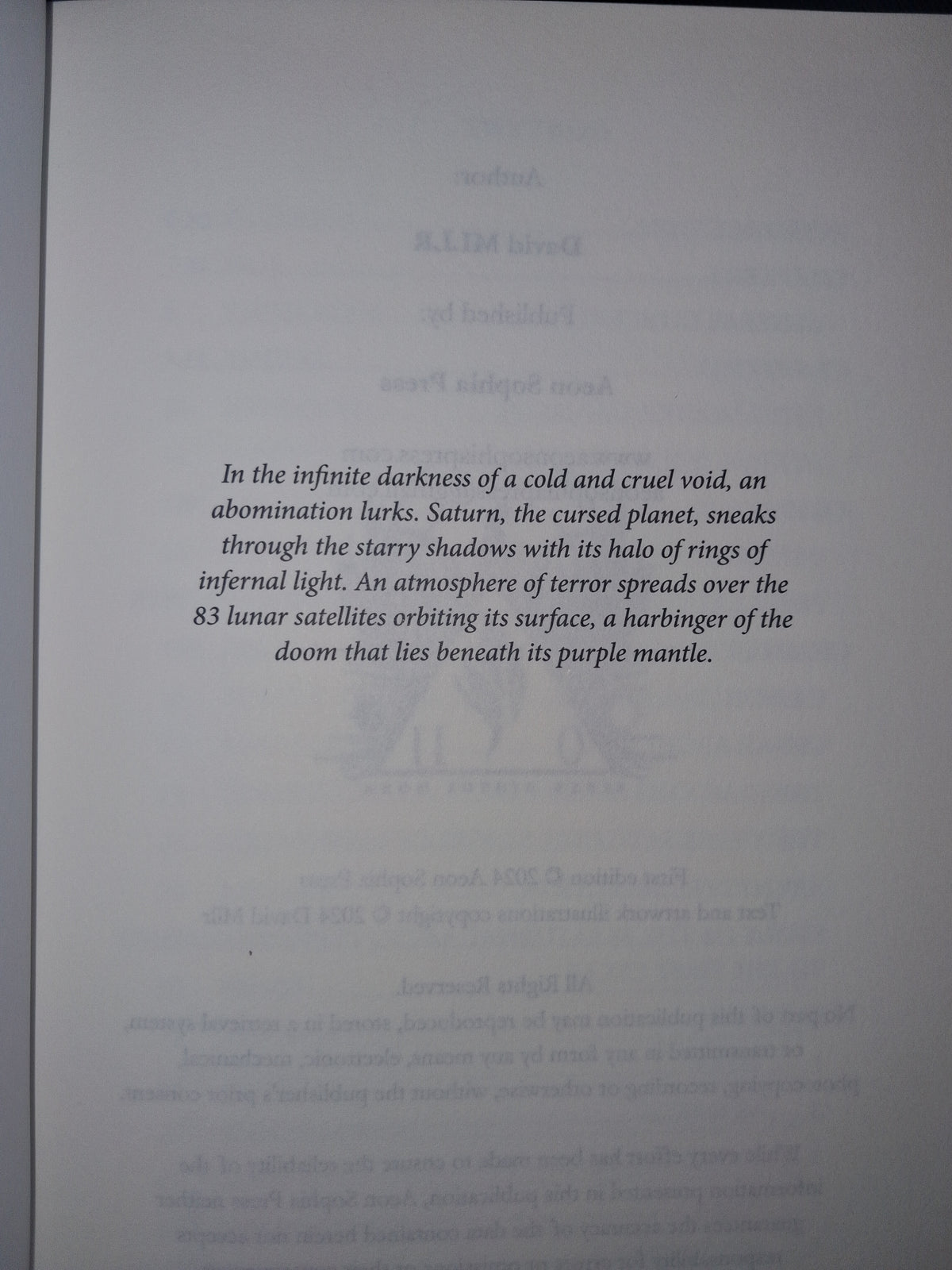 The 83 Demons of Saturn by David Mllr – Deluxe Edition | Saturnian Grimoire