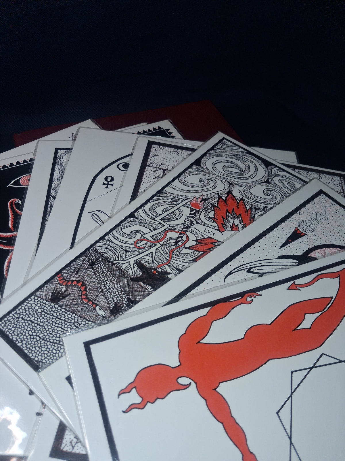 Whisperings From The Void by Patrick John Larabee – Unique (1 of 1) Devotee Goatskin Publisher Prototype Edition with 9 original prints