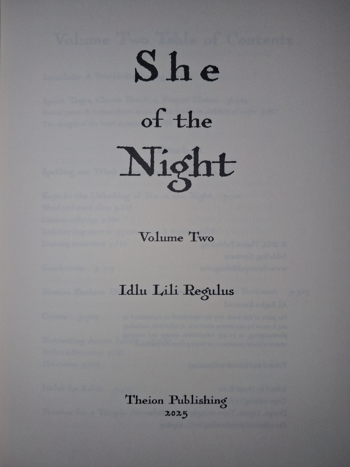 She of the Night (Second Edition)