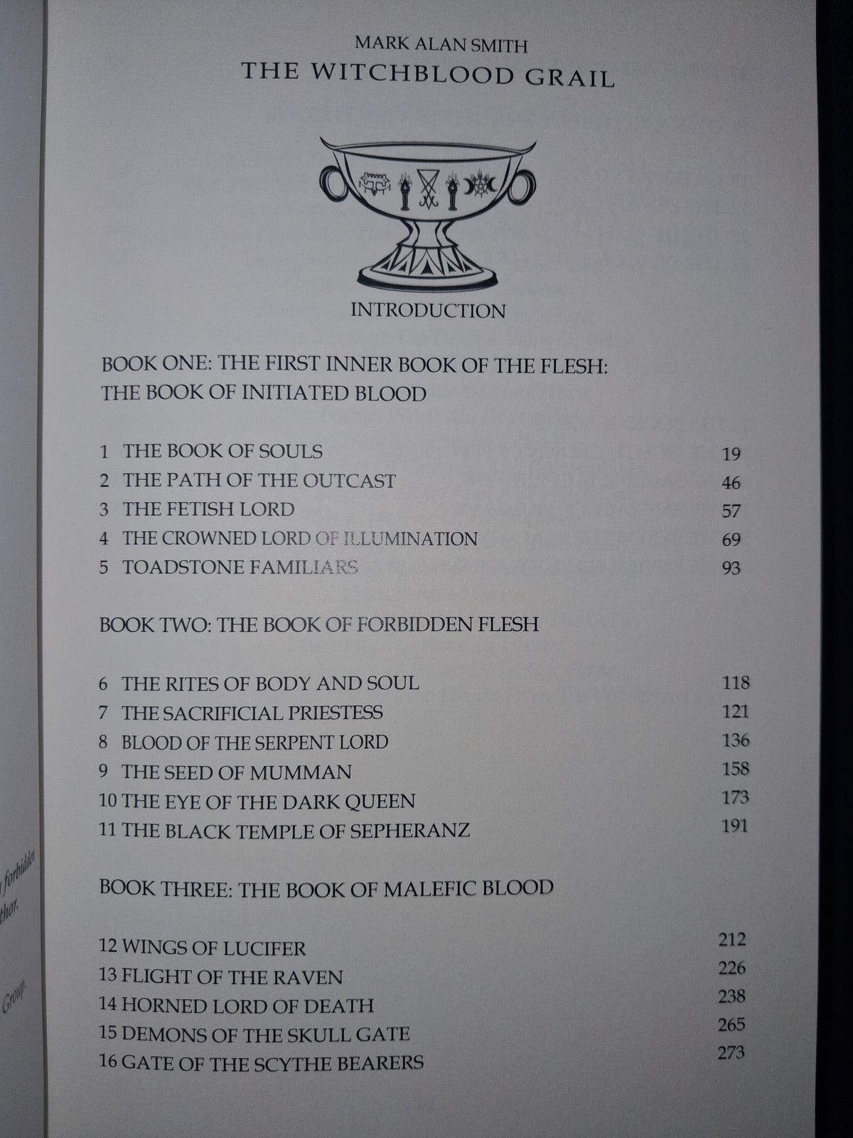 The Witchblood Grail: Skull-Chalice Edition by Mark Alan Smith