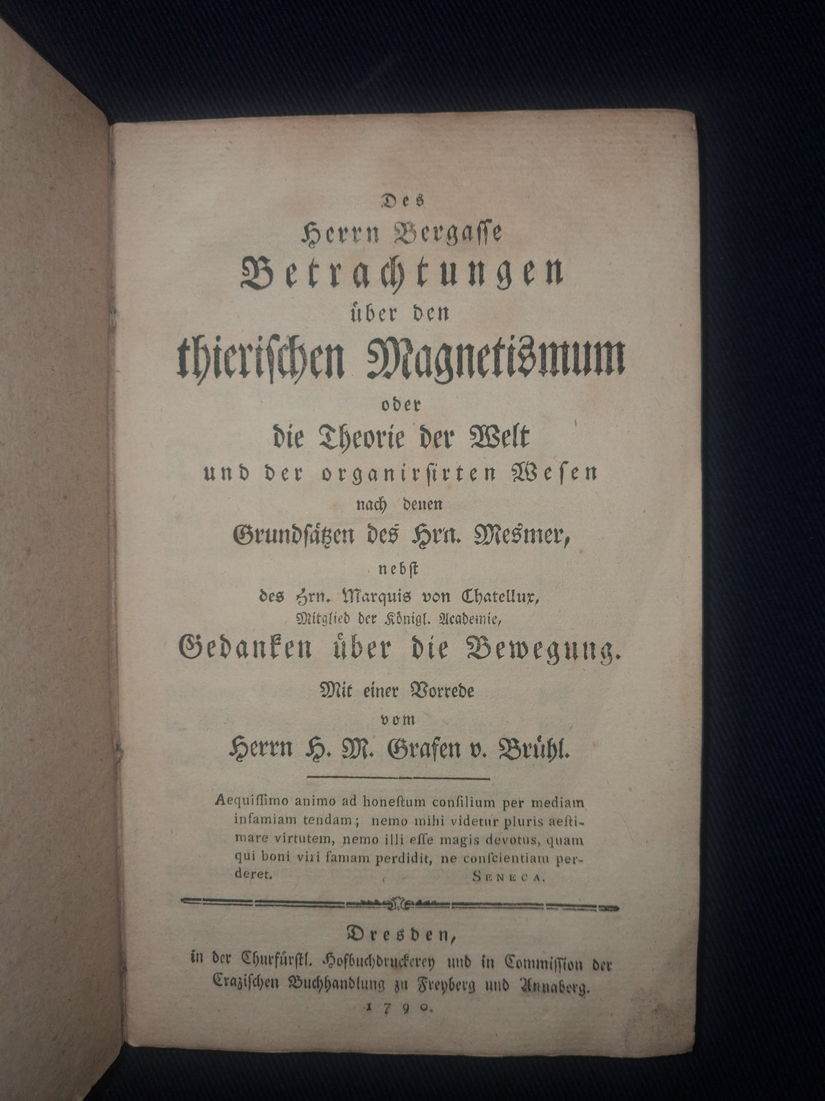 (German)| Betrachtungen über den thierischen Magnetismum (1790) – Nicolas Bergasse