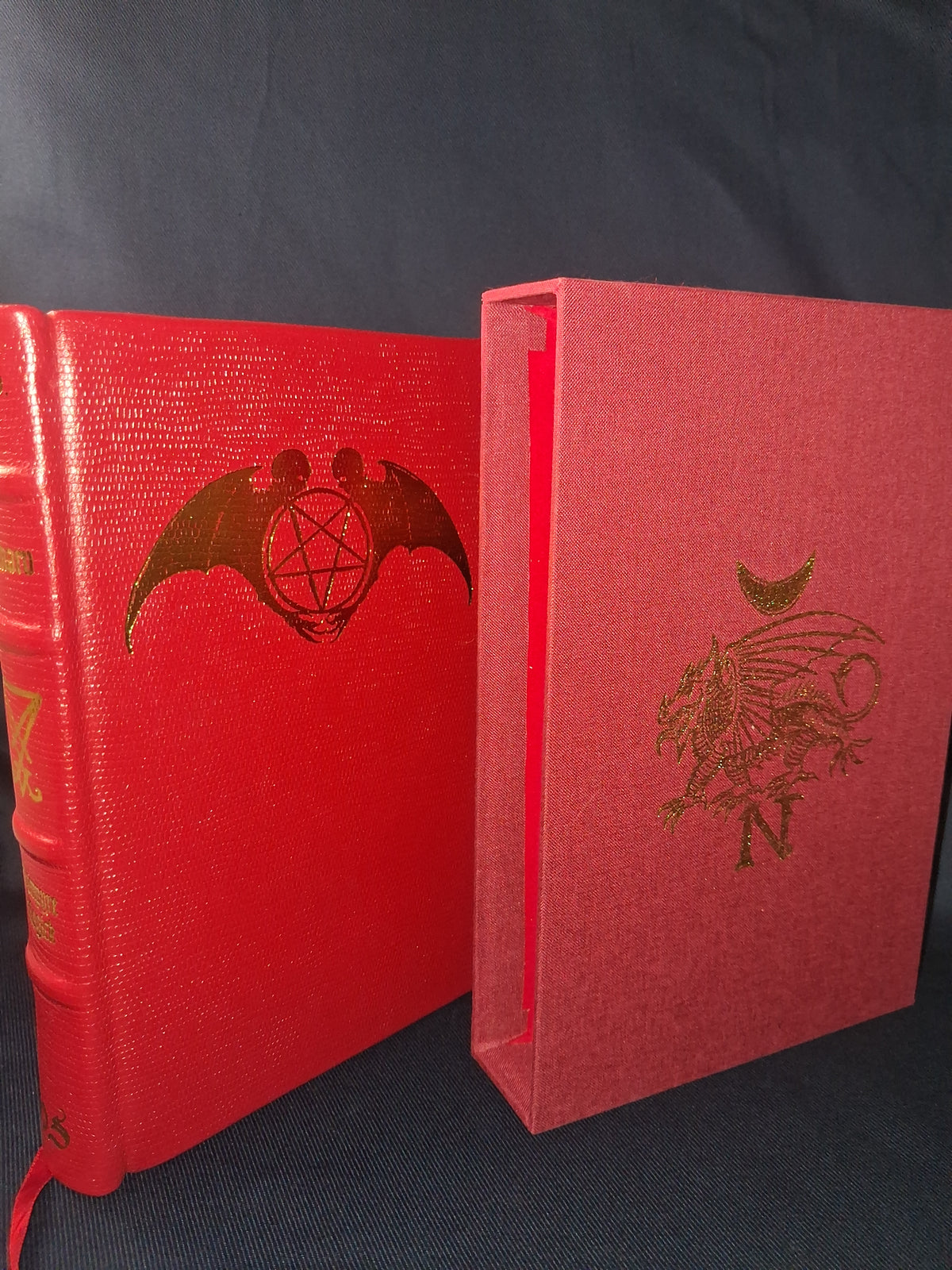 Akhkharu: Vampyre Magick (Deluxe Red Goat Leather Edition) by Michael W. Ford