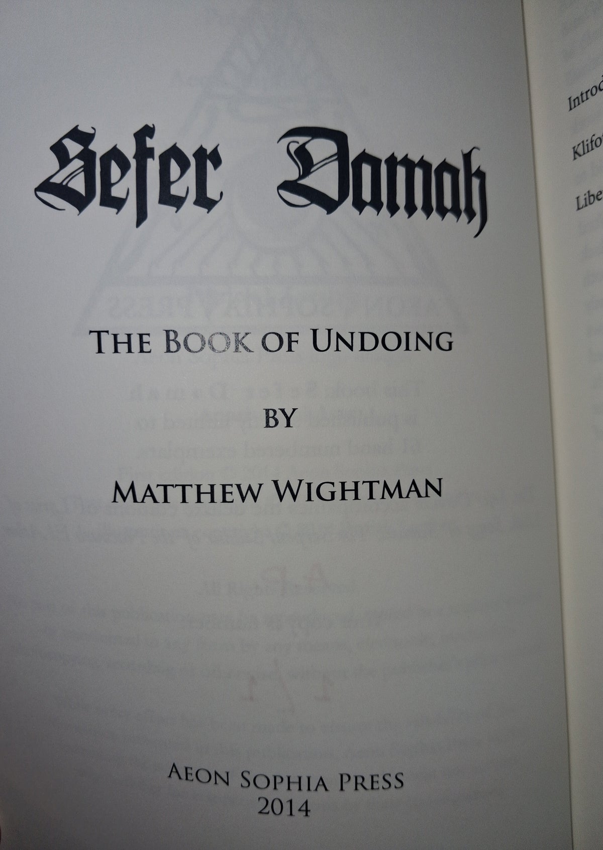 Lyrics of Lilith, Songs of Samael by Matthew Wightman – Unique Artist's Proof Deluxe Leather Edition (1 of 1)