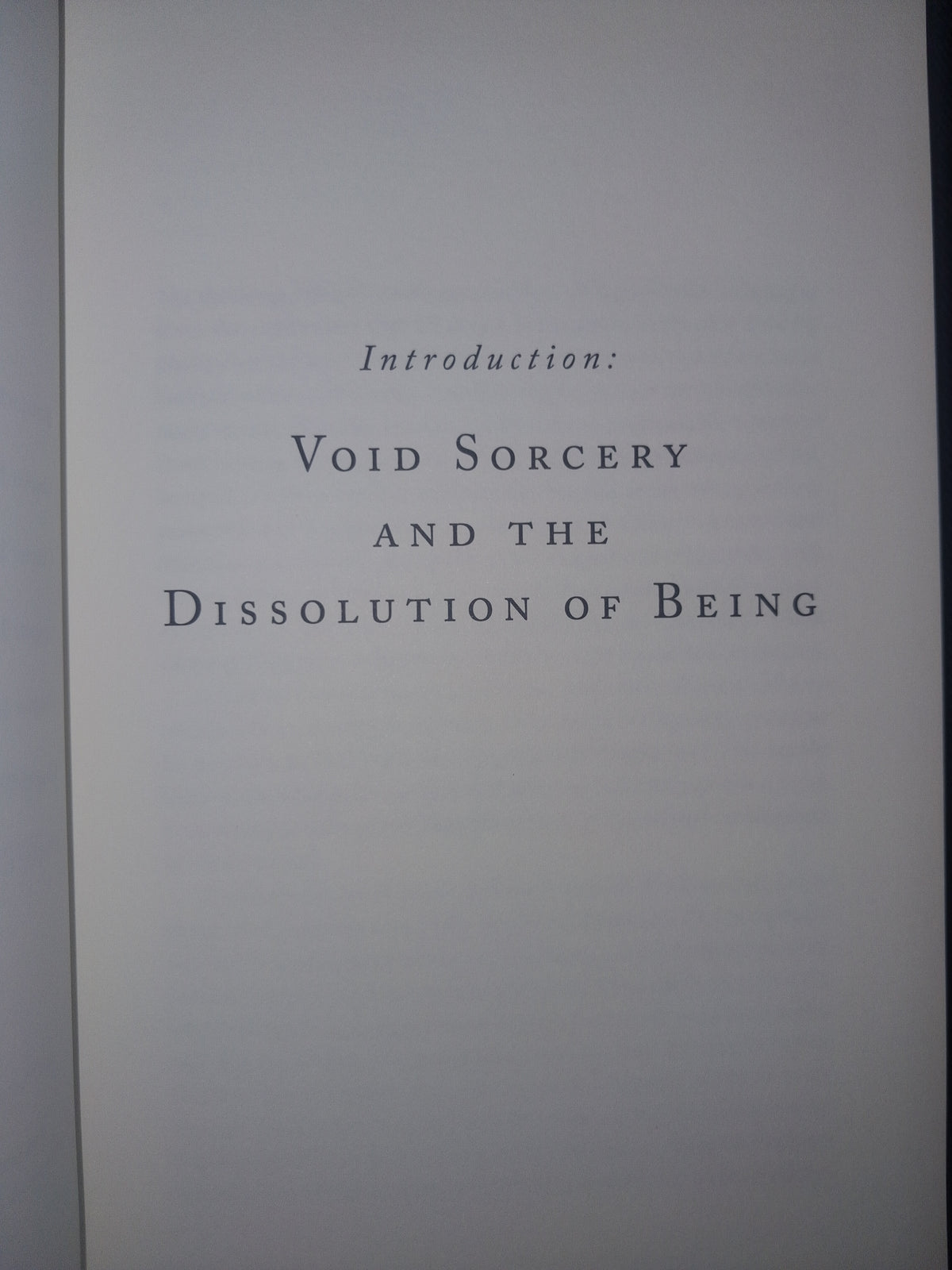 Void Sorcery and the Dissolution of Self: Volume 1 by Peter Hamilton-Giles – Void Magic & Occult Philosophy