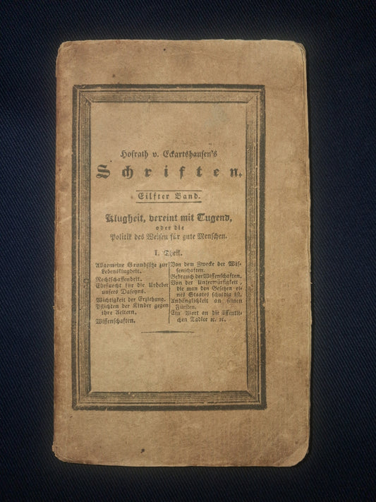 (German) Karl von Eckartshausen - Schriften, XI Band (1830) | GermanMysticism & Esoteric Philosophy