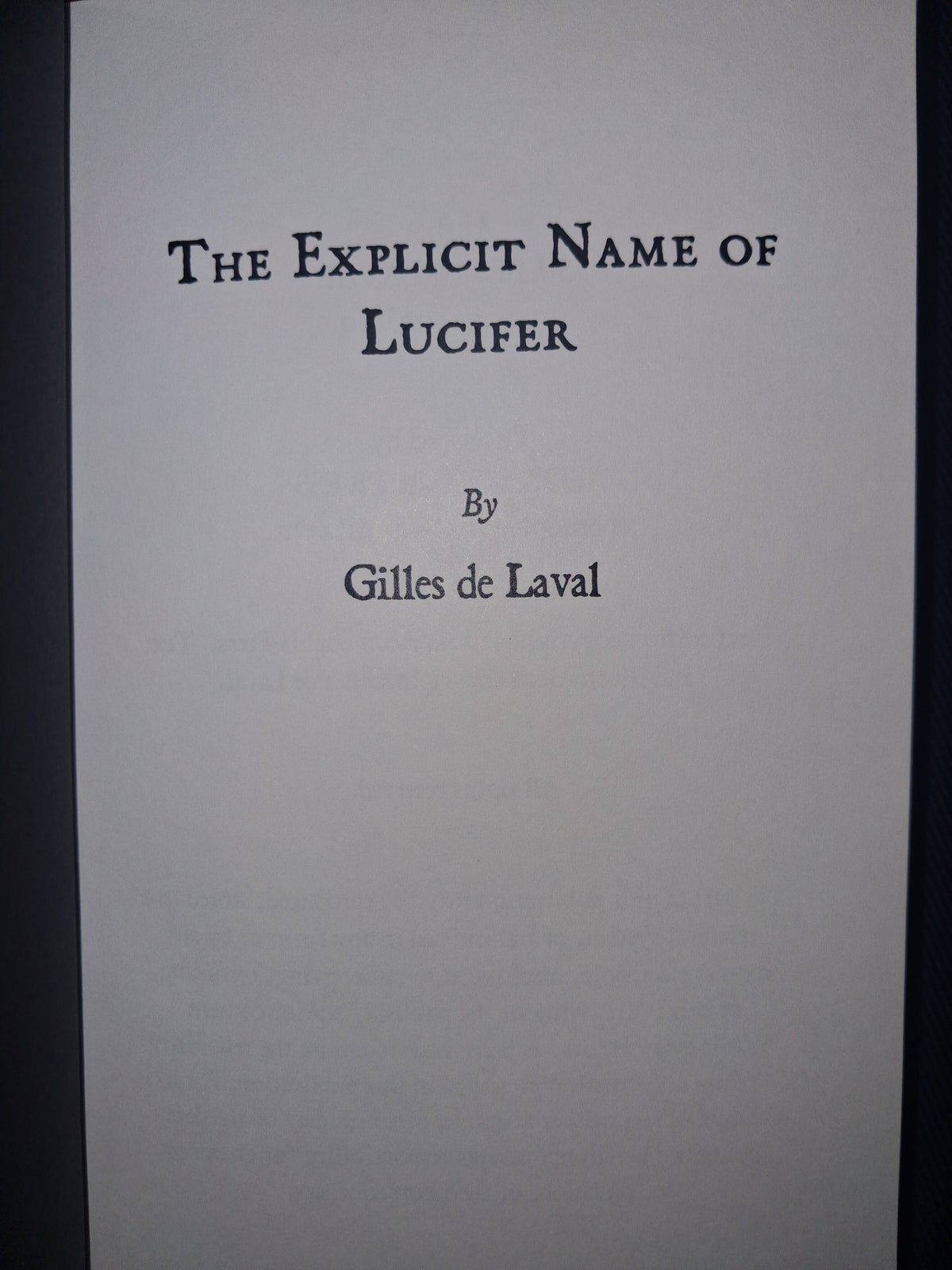The Explicit Name of Lucifer by Gilles de Laval – Luciferian Gematria & Goetic Magic