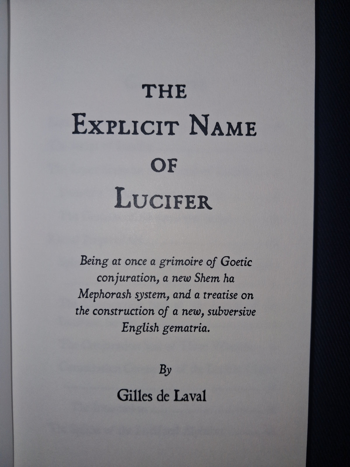 The Explicit Name of Lucifer by Gilles de Laval – Luciferian Gematria & Goetic Magic