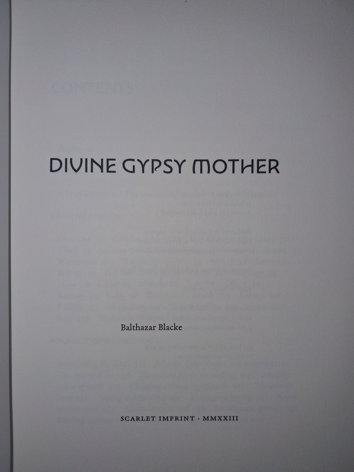 Divine Gypsy Mother by Balthazar Blacke · Artwork by Alexander Daniloff
